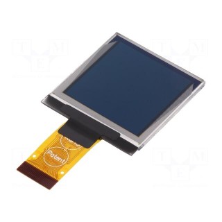 Display: OLED | graphical | 1.5" | 128x128 | Dim: 33.8x36.5x2.05mm