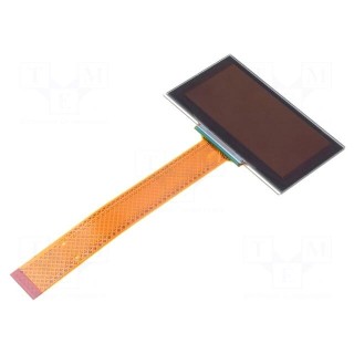 Display: OLED | graphical | 128x64 | Dim: 73x41.86x3mm | green | PIN: 30