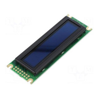 Display: OLED | graphical | 2.4" | 100x16 | Dim: 85x30x10mm | green