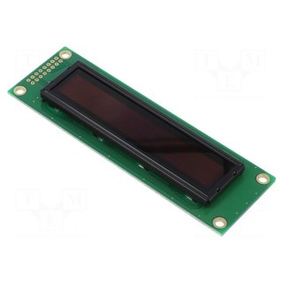 Display: OLED | graphical | 2.59" | 100x16 | Dim: 116x37x9.8mm | green