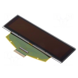 Display: OLED | graphical | 3.12" | 256x64 | Dim: 88x27.8x2.05mm | green