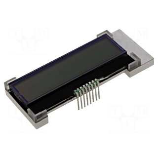 Display: LCD | alphanumeric | COG,STN Positive | 16x2 | gray | LED