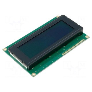 Display: LCD | alphanumeric | FSTN Negative | 20x4 | dark blue | LED
