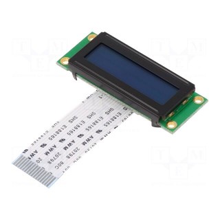 Display: LCD | alphanumeric | FSTN Positive | 16x2 | 53x20x5.4mm | LED