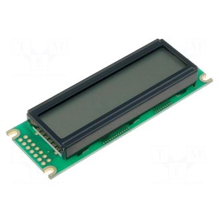 Display: LCD | alphanumeric | FSTN Positive | 16x2 | green | LED | PIN: 14