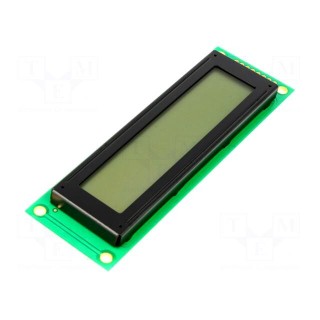 Display: LCD | alphanumeric | FSTN Positive | 20x2 | 116x37x12mm | LED