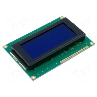 Display: LCD | alphanumeric | STN Negative | 16x4 | blue | 87x60x13.6mm