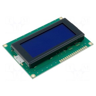 Display: LCD | alphanumeric | STN Negative | 16x4 | blue | 87x60x13.6mm