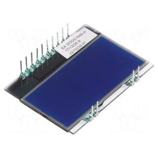 Display: LCD | alphanumeric | STN Negative | 16x4 | blue | PIN: 10