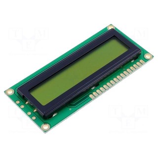 Display: LCD | alphanumeric | STN Positive | 16x1 | 80x36x5mm | PIN: 16