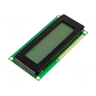 Display: LCD | alphanumeric | FSTN Positive | 16x2 | 80x36x10.5mm | LED
