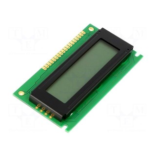 Display: LCD | alphanumeric | STN Positive | 16x2 | 84x44x10.5mm | LED