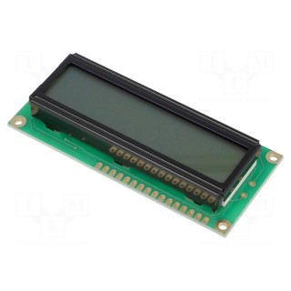 Display: LCD | alphanumeric | STN Positive | 16x2 | gray | 80x36x13.2mm