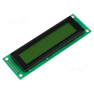 Display: LCD | alphanumeric | STN Positive | 20x2 | 37x116x12mm | LED