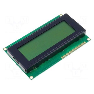 Display: LCD | alphanumeric | STN Positive | 20x4 | 60x98x14.5mm | LED