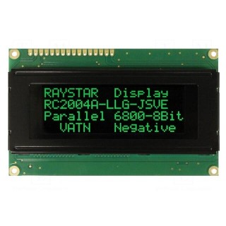 Display: LCD | alphanumeric | VA Negative | 20x4 | 98x60x13.6mm | LED
