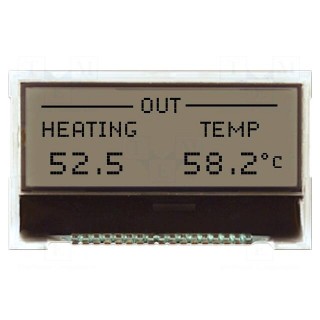Display: LCD | graphical | 128x32 | COG,FSTN Positive | RGB | LED | 3VDC