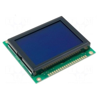 Display: LCD | graphical | 128x64 | STN Negative | blue | 78x70x14.3mm