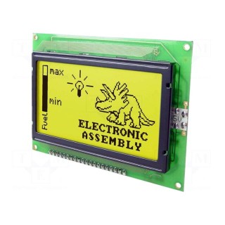 Display: LCD | graphical | 128x64 | STN Positive | yellow-green | LED