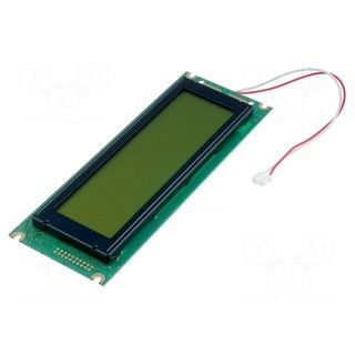 Display: LCD | graphical | 240x64 | STN Positive | yellow-green | LED