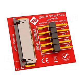 5pin ZIF 30 adapter | Interface: GPIO,serial,SPI | -15÷65°C