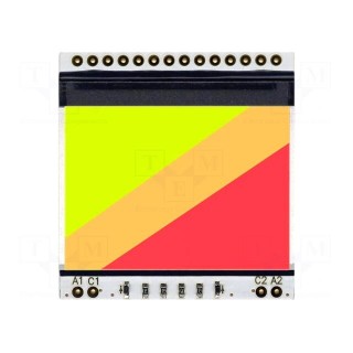 Backlight | EADOGS102 | LED | 39x41x2.7mm | yellow-green/red