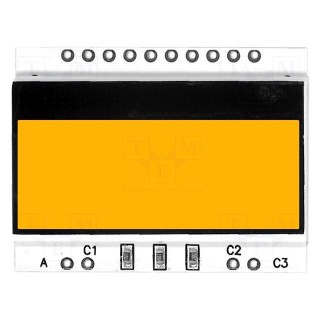 Backlight | Application: EADOGS104 | LED | 36x27.5x2.6mm | amber
