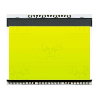 Backlight | EADOGXL160 | LED | 78x64x3.8mm | yellow-green