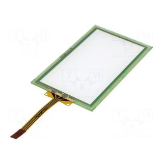 Touch panel | 72x40mm | PIN: 4 | Outside dim: 82x50.2x0.95mm | 5VDC