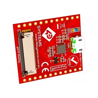 USB to ZIF 30 adapter | Interface: GPIO,serial,SPI | -15÷65°C