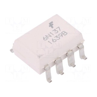 Optocoupler | SMD | Ch: 1 | OUT: logic | 5kV | 10Mbps | Gull wing 8 | 6N137M