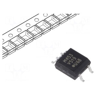 Optocoupler | SMD | Ch: 1 | OUT: transistor | Uinsul: 3.75kV | Uce: 25V
