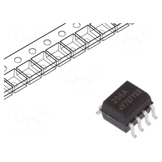 Optocoupler | SMD | Ch: 1 | OUT: transistor | Uinsul: 5kV | Uce: 70V | SO8