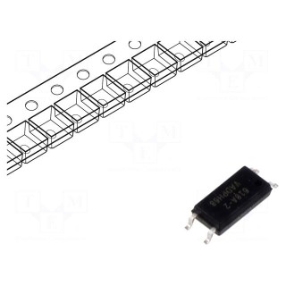 Optocoupler | SMD | Ch: 1 | OUT: transistor | Uinsul: 5kV | Uce: 80V | LSOP4