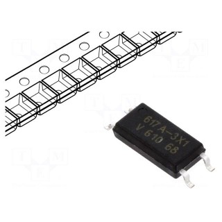 Optocoupler | SMD | Ch: 1 | OUT: transistor | Uinsul: 5kV | Uce: 80V | SOP4L