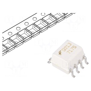 Optocoupler | SMD | Ch: 2 | OUT: transistor | 2.5kV | CTR@If: 100%@10mA
