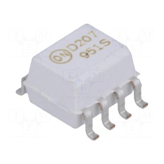 Optocoupler | SMD | Ch: 2 | OUT: transistor | Uinsul: 5.3kV | Uce: 70V | SO8