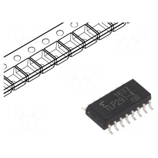 Optocoupler | SMD | Ch: 4 | OUT: transistor | 2.5kV | SOP16