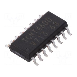 Optocoupler | SMD | Ch: 4 | OUT: transistor | Uinsul: 3.75kV | Uce: 70V