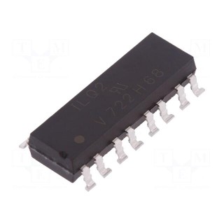 Optocoupler | SMD | Ch: 4 | OUT: transistor | Uinsul: 4.42kV | Uce: 70V