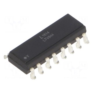 Optocoupler | SMD | Channels: 4 | Out: transistor | Uinsul: 5kV | Uce: 35V