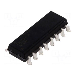 Optocoupler | SMD | Channels: 4 | Out: transistor | Uinsul: 5kV | Uce: 80V