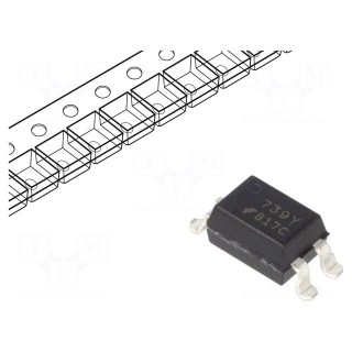Optocoupler | SMD | Ch: 1 | OUT: transistor | Uinsul: 5kV | Uce: 70V | SO4