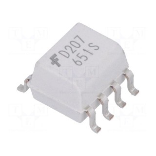 Optocoupler | SMD | Ch: 2 | OUT: transistor | Uinsul: 5.3kV | Uce: 70V | SO8