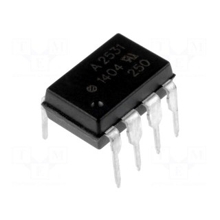 Optocoupler | THT | Channels: 2 | Out: transistor | 3.75kV | 1Mbps | DIP8