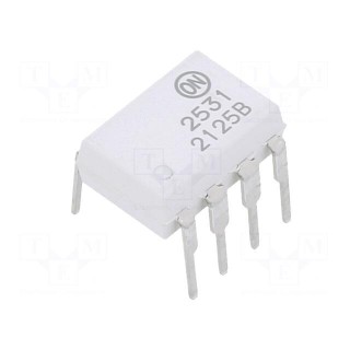 Optocoupler | THT | Ch: 2 | OUT: transistor | Uinsul: 5kV | 1Mbps | DIP8