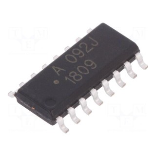 Optocoupler | SMD | Ch: 4 | OUT: isolation amplifier | 2.5kV | SO16-W