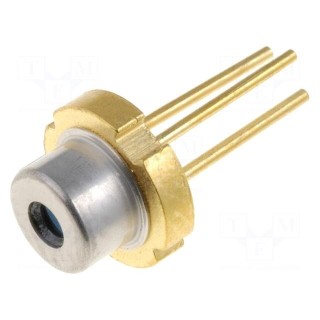 Diode: laser | 630÷640nm | 5mW | 7.5/33 | TO18 | THT | 2.2÷2.5VDC | red