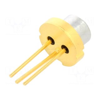 Diode: laser | 660÷678nm | 5mW | 9/32 | TO18 | THT | 2.2÷2.6VDC | red