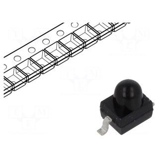 PIN photodiode | 1.9mm | Gull wing | SMD | 940nm | 870÷950nm | 30° | black